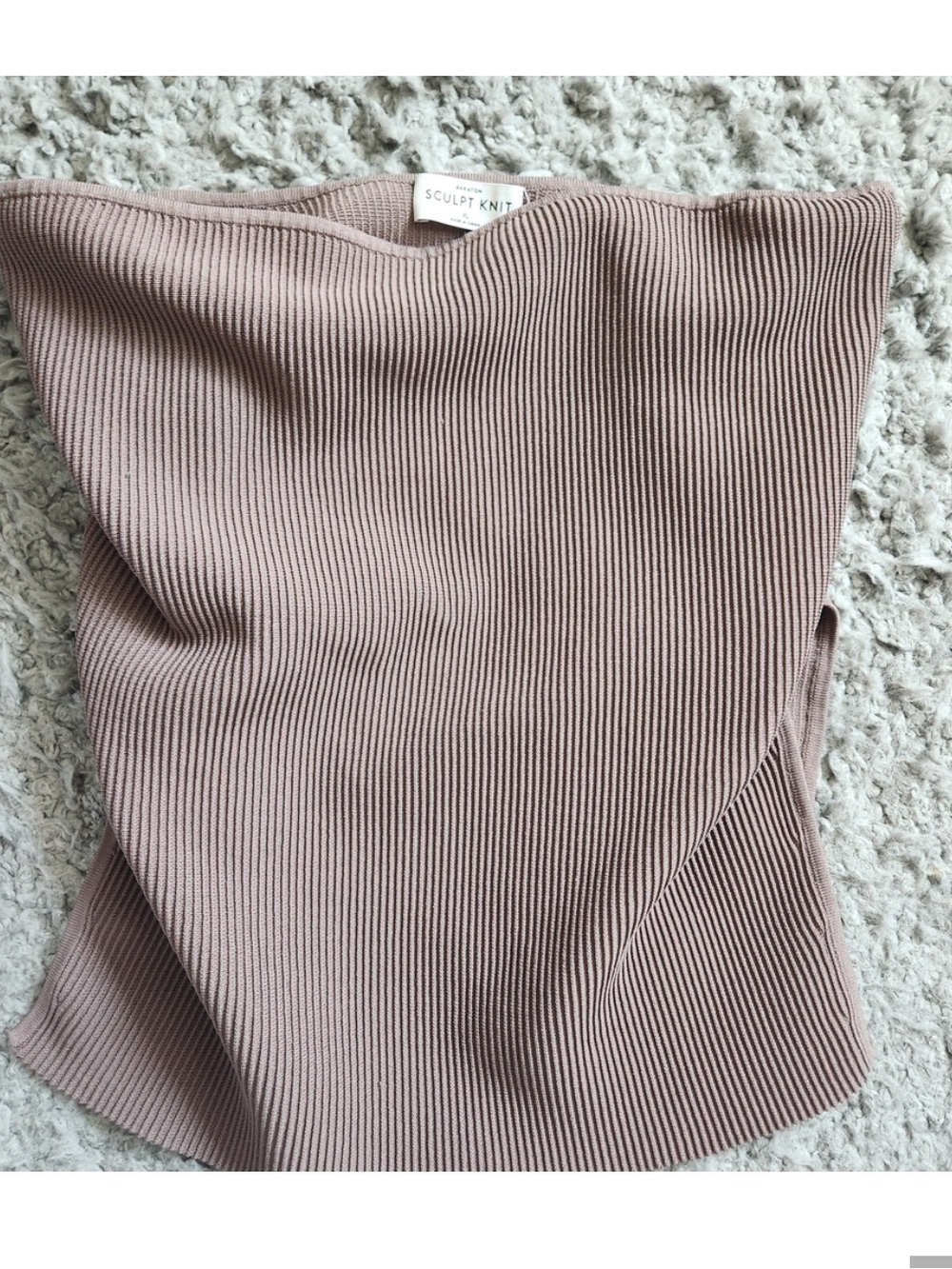 Babaton Sculpt Knit Top in Mauve